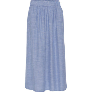 Frau Helsinki Nederdel - Medium Blue Stripe