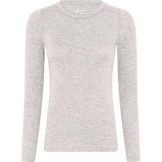 Frau Lucca Cashmere Bluse - Beige Melange