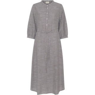 Frau Madrid Kjole - Coffee Quartz Stripe