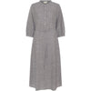 Frau Madrid Kjole - Coffee Quartz Stripe