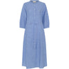 Frau Madrid Kjole - Medium Blue Stripe