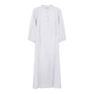 Frau Madrid Pure Linen Kjole - Bright White