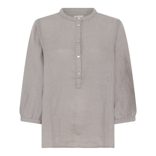 Frau Madrid Pure Linen Skjorte - Dove