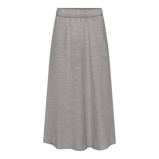 Frau Melbourne Ankel Nederdel - Coffee Quartz Stripe