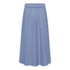 Frau Melbourne Ankel Nederdel - Medium Blue Stripe