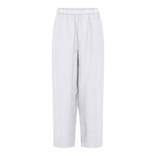 Frau Melbourne Pure Linen Bukser - Bright White