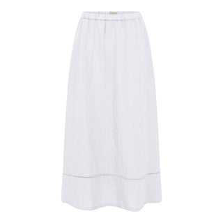 Frau Melbourne Pure Linen Nederdel - Bright White
