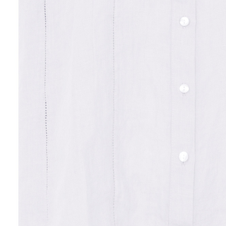 Frau Napoli Pure Linen Top - Bright White