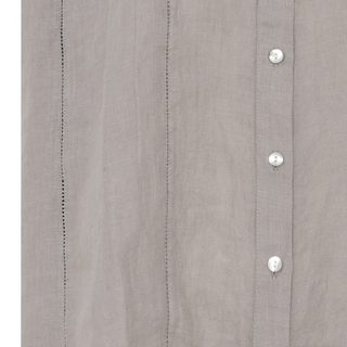 Frau Napoli Pure Linen Top - Dove
