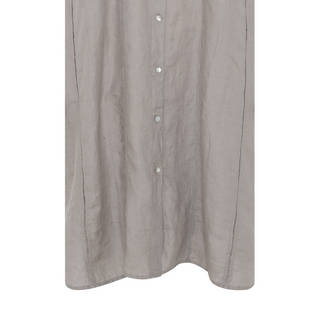 Frau Napoli Pure Linen Kort Kjole - Dove