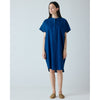 Frau Seoul Kortærmet Denim Kjole - Clear Blue