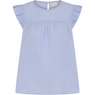 Frau Stockholm Bomuld Top - Baby Lavender Stripe