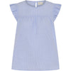 Frau Stockholm Bomuld Top - Baby Lavender Stripe