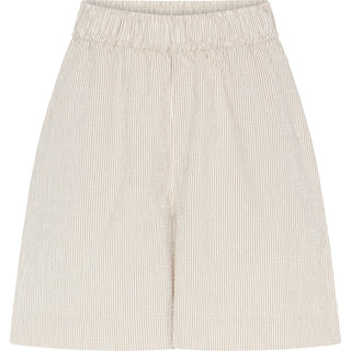 Frau Sydney Shorts - Tapioca Coffee Stripe