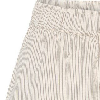 Frau Sydney Shorts - Tapioca Coffee Stripe
