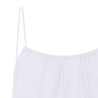 Frau Vancouver Pure Linen Top - Bright White
