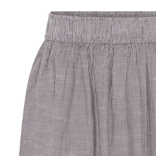 Frau Helsinki Nederdel - Coffee Quartz Stripe