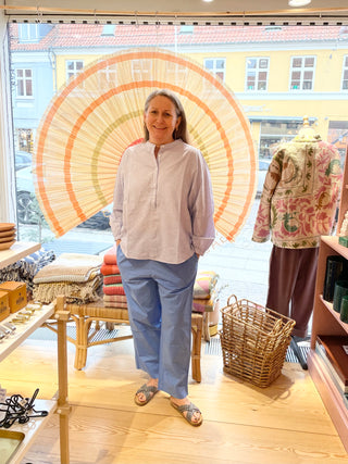 Frau Madrid Skjorte - Baby Lavender Stripe