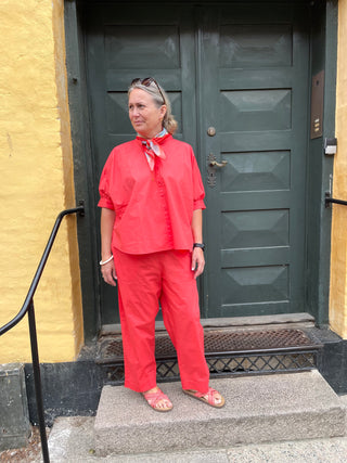 Frau Melbourne Bukser - Hot Coral