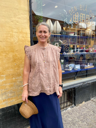 Frau Napoli Pure Linen Top - Roebuck