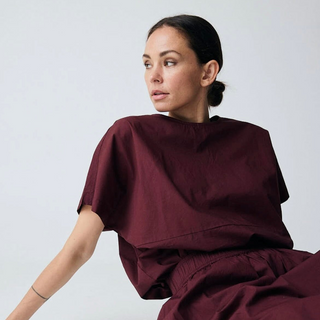 Frau Rome Kortærmet Skjorte - Red Mahogany