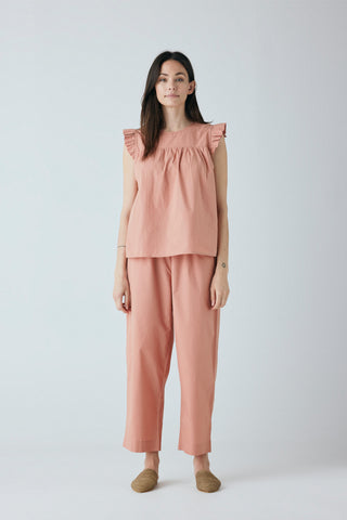 Frau Stockholm Top - Cameo Brown