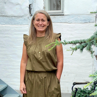 Frau Stockholm Bomuld Top - Military Olive