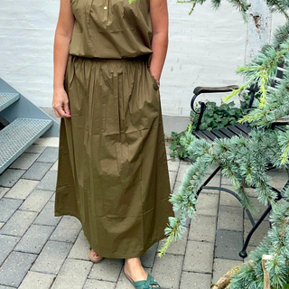 Frau Helsinki Nederdel - Military Olive