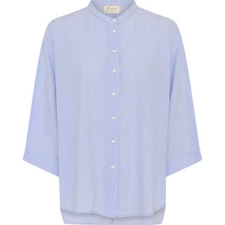 Frau Seoul Kort Skjorte - Baby Lavender Stripe