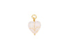 Pico Charm French Heart Vedhæng Grande - White