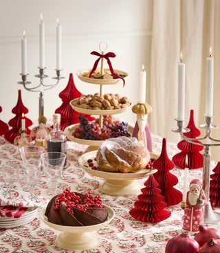 Bungalow Papir Juletræ - H16cm Ruby