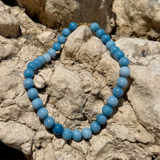 Soi Faro Chunky Krystal Halskæde - Aquamarin