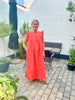 Frau Stockholm Kjole - Hot Coral