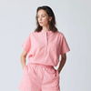 Frau Colombo Skjorte - Hot Coral Stripe