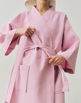 HAY Waffle Badekåbe - Cool Pink