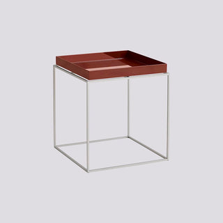 HAY Tray Coffee Table Sofabord L40 X B40 X H44 - Chocolate & Steel Base