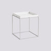 HAY Tray Coffee Table Sofabord L40 X B40 X H44 - White & Steel Base