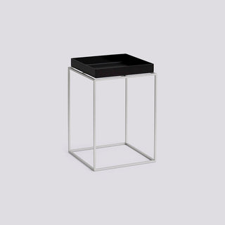 HAY Tray Table Bord L30 X B30 X H44 - Black & Steel Base