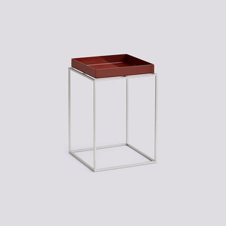 HAY Tray Table Bord L30 X B30 X H44 - Chocolate & Steel Base