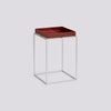 HAY Tray Table Bord L30 X B30 X H44 - Chocolate & Steel Base