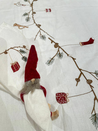 Juledug i Hvid - 2 størrelser