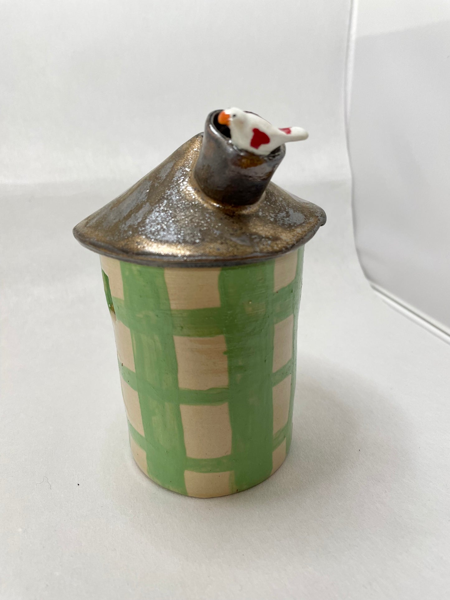 Go Slow Ceramic - Ternet hus med fugl