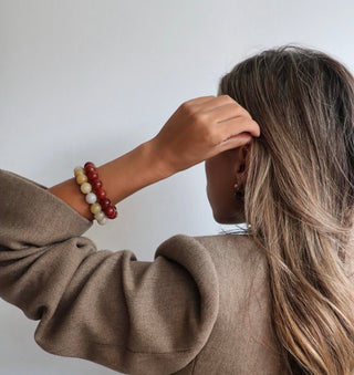 Soï Krystal Armbånd Orange Aventurin - Flere Størrelser