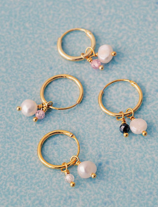 Smykish Sunlight Hoop Ørering - Lyserød