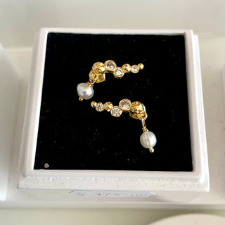 Smykish Crystal Wing Ørering - Clear