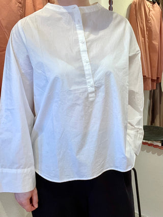 Frau Madrid Skjorte med Brede Ærmer - Bright White