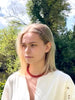 Soï Faro Chunky Krystal Halskæde - Rød Jade