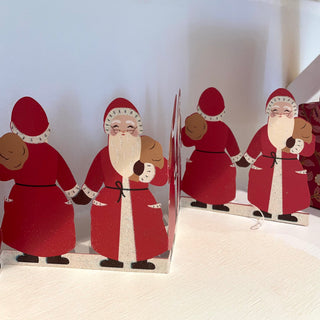 Bungalow Papir Bordguirlande - Rød Julemand