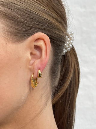 &COPENHAGEN Small chunky hoops øreringe - guld