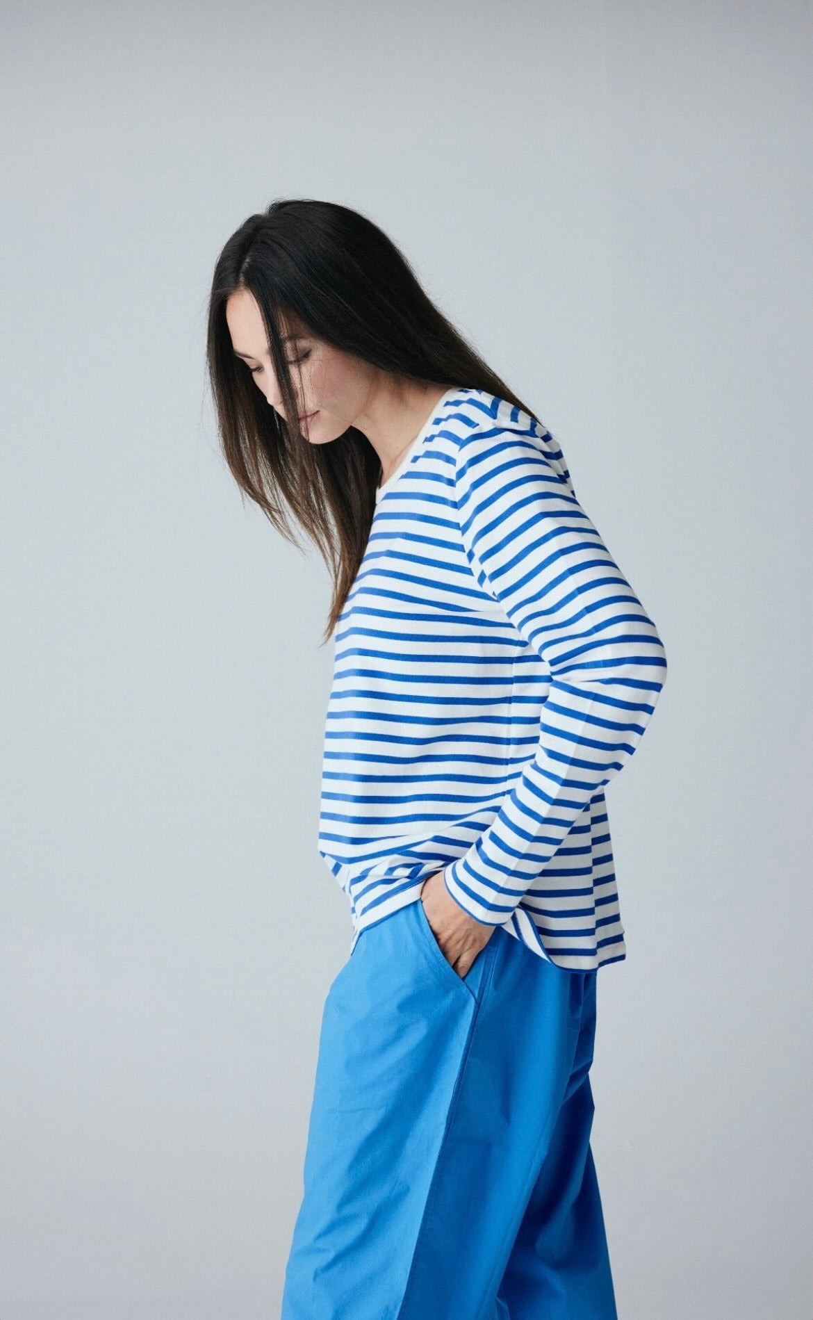 Frau Panama Stripe Bluse - Bomuld - Mange Farver